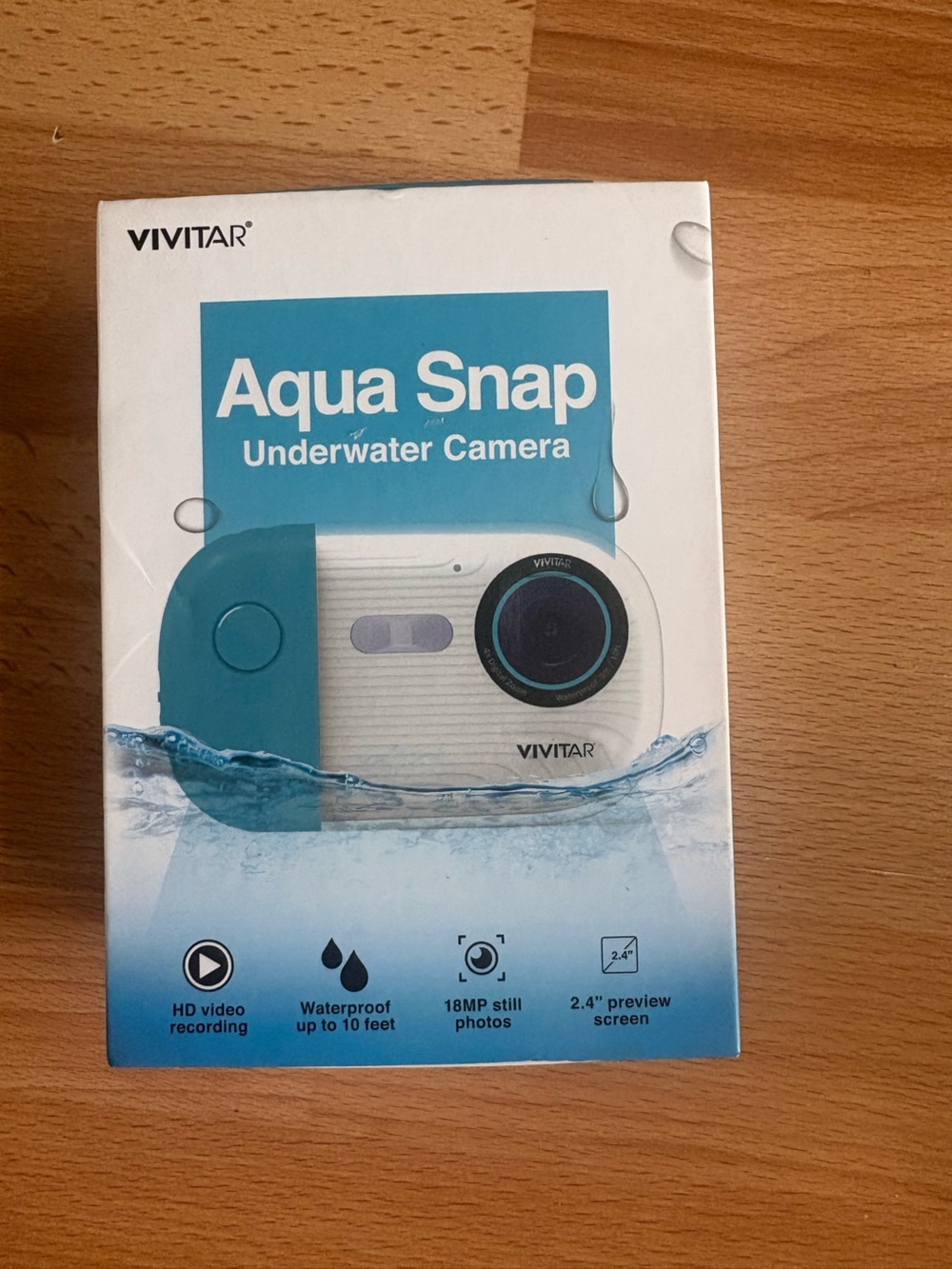 Vivitar Aqua Snap Underwater Camera - White & Teal